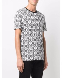 Billionaire Geometric Print Cotton T Shirt