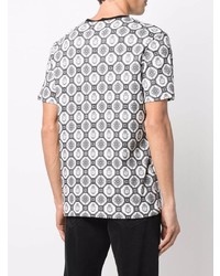 Billionaire Geometric Print Cotton T Shirt