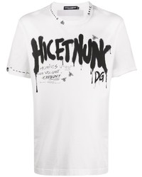 Dolce & Gabbana Graffiti Print T Shirt