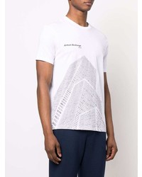 Armani Exchange Graphic Logo Print Cotton T Shirt