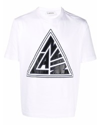 Lanvin Graphic Logo Print Short Sleeve T Shirt