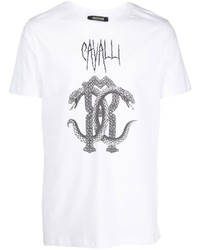 Roberto Cavalli Graphic Logo Print T Shirt
