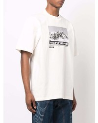 MSGM Graphic Print Cotton T Shirt