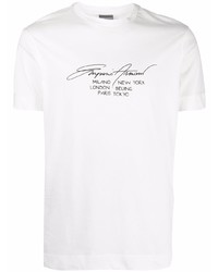 Emporio Armani Graphic Print Cotton T Shirt