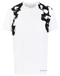 Alexander McQueen Graphic Print Cotton T Shirt