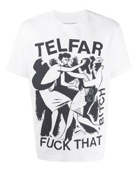 Telfar Graphic Print Logo T Shirt