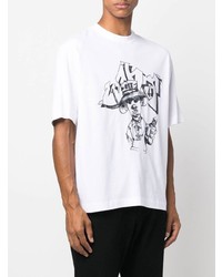 Off-White Graphic Print Short Sleeve T Shirt