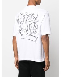 Off-White Graphic Print Short Sleeve T Shirt