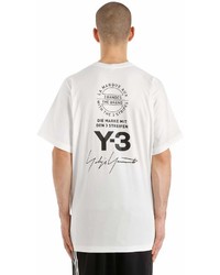 Y-3 Graphic Printed Cotton Jersey T Shirt