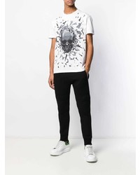 Alexander McQueen Graphic Skull Print T Shirt