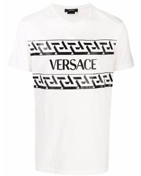 Versace Greca Logo Print T Shirt
