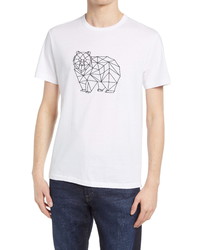 French Connection Grizzly Bear Grid Graphic Tee