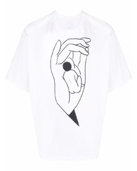 Lemaire Hand Print Cotton T Shirt