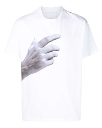 Neil Barrett Hand Print T Shirt