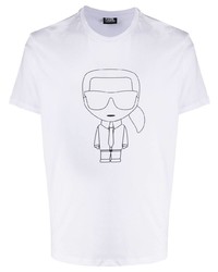Karl Lagerfeld Ikonik Print Cotton T Shirt