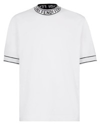 Fendi Jacquard Lettering Logo T Shirt
