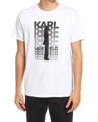 KARL LAGERFELD PARIS Karl Lagerfield Paris Repeat Logo Graphic Tee