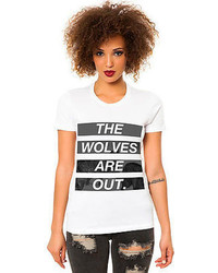 Kill Brand The Wolves Are Out Tee In White