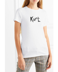 Bella Freud Kurt Printed Cotton Jersey T Shirt