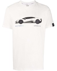 Automobili Lamborghini Lamborghini Print Short Sleeved T Shirt