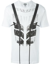 Les Hommes Urban Geometric Print T Shirt