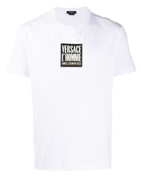 Versace Lhomme Logo Print T Shirt