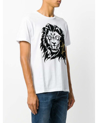 Billionaire Lion And Monogram Print T Shirt