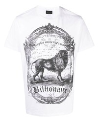 Billionaire Lion Print T Shirt