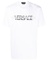 Versace Logo Crew Neck T Shirt