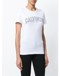 Calvin Klein Jeans Logo Embroidered Knitted Top