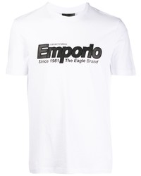 Emporio Armani Logo Embroidered T Shirt