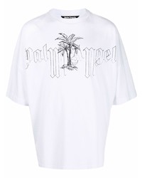 Palm Angels Logo Illustration T Shirt