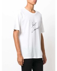 Saint Laurent Logo Marked T Shirt