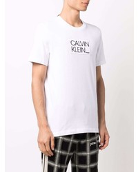 Calvin Klein Logo Patch Cotton T Shirt