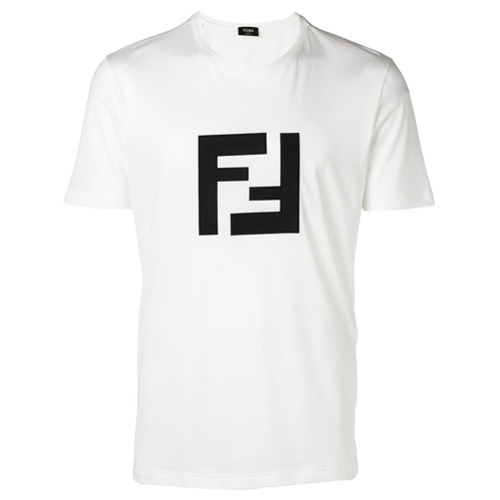 Fendi Logo Patch T Shirt, $268 | farfetch.com | Lookastic