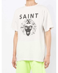 SAINT MXXXXXX Logo Print Cotton T Shirt