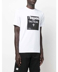Blauer Logo Print Cotton T Shirt