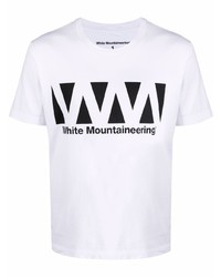 White Mountaineering Logo Print Cotton T Shirt