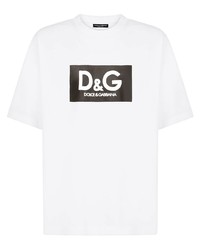 Dolce & Gabbana Logo Print Cotton T Shirt