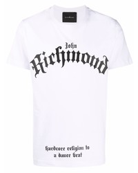 John Richmond Logo Print Cotton T Shirt