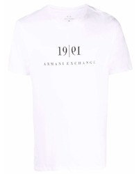 Armani Exchange Logo Print Cotton T Shirt