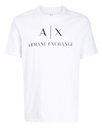 Armani Exchange Logo Print Cotton T Shirt