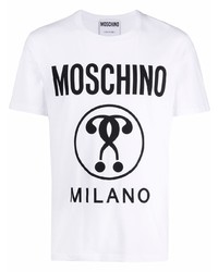 Moschino Logo Print Cotton T Shirt