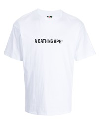 A Bathing Ape Logo Print Cotton T Shirt