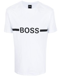 BOSS Logo Print Cotton T Shirt