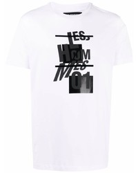 Les Hommes Logo Print Cotton T Shirt