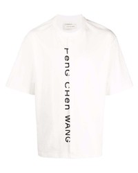 Feng Chen Wang Logo Print Cotton T Shirt