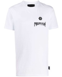 Philipp Plein Logo Print Crew Neck T Shirt