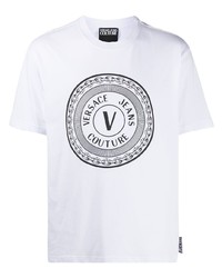 VERSACE JEANS COUTURE Logo Print Crew Neck T Shirt
