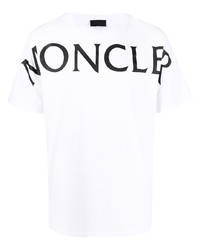 Moncler Logo Print Crew Neck T Shirt
